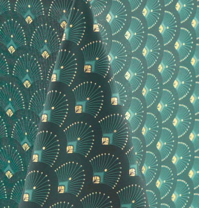 Nappe polyester Arche vert Calitex