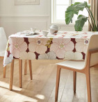 Nappe coton enduite PVC Anemone bordeaux Nydel