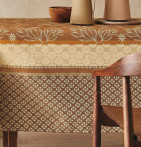 Nappe jacquard enduite Moisson Nydel - Blancollection