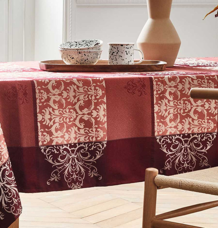 Nappe jacquard Baroque Nydel - Blancollection