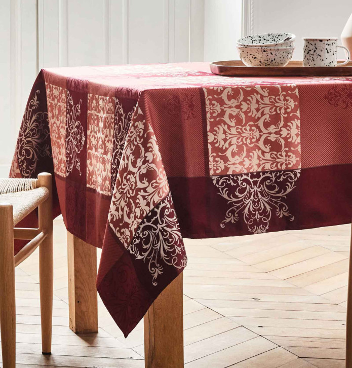 Nappe jacquard Baroque Nydel - Blancollection