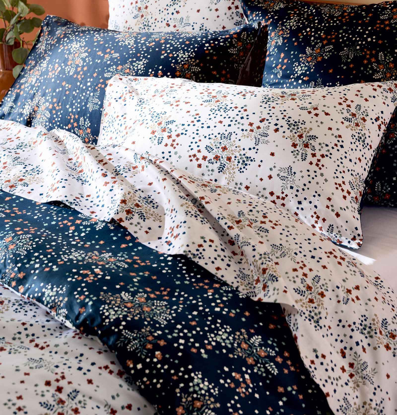 Drap satin Lilou marine Tradilinge