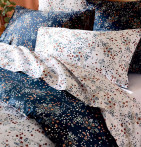 Taie de traversin satin Lilou marine Tradilinge