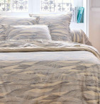 Housse de couette Onde bleu Tradilinge - Blancollection