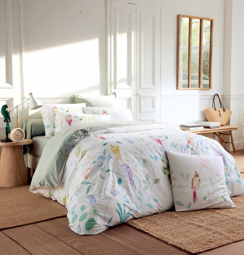 Parure de lit percale Zéphyr Tradilinge