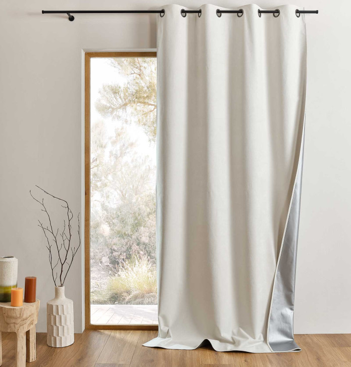 Rideau isolant thermique Klima blanc Qabane