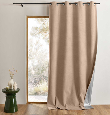 Rideau isolant Klima beige Qabane