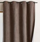 Rideau isolant thermique Klima brun Qabane- Blancollection