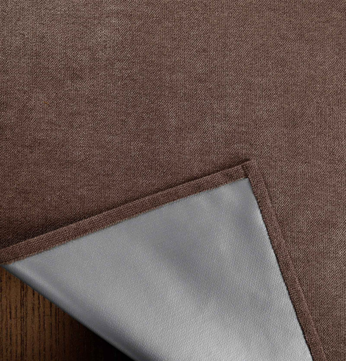 Rideau isolant thermique Klima brun Qabane- Blancollection