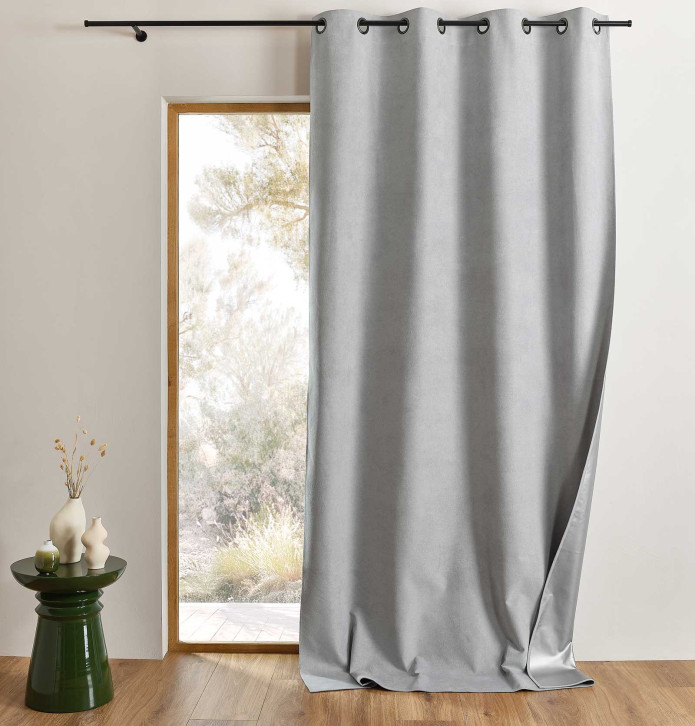 Rideau isolant Klima gris perle Qabane