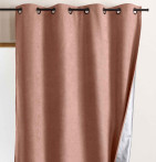 Rideau isolant thermique Klima bois de rose Qabane- Blancollection