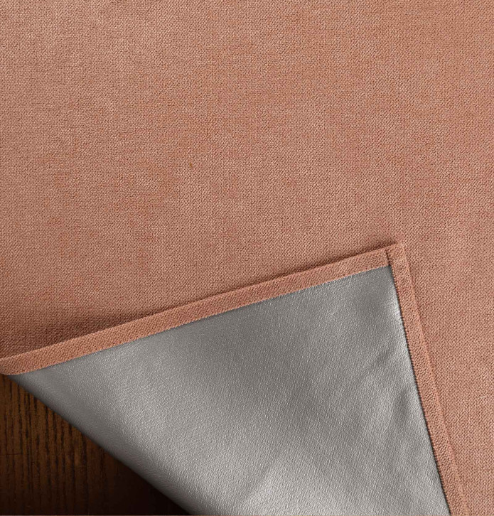 Rideau isolant thermique Klima bois de rose Qabane- Blancollection