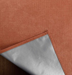 Rideau isolant thermique Klima terracota Qabane- Blancollection