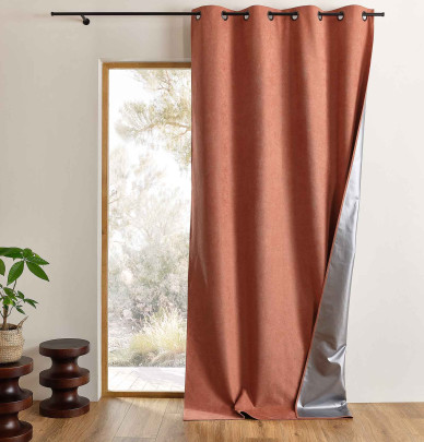 Rideau isolant Klima terracota Qabane