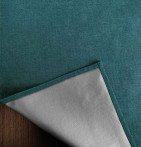 Rideau isolant thermique Klima bleu paon Qabane- Blancollection