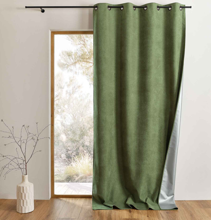 Rideau isolant Klima olive Qabane