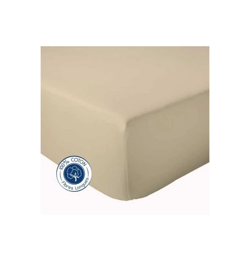 Drap housse en coton seigle Tradilinge