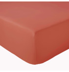 Drap-housse percale acajou Tradilinge