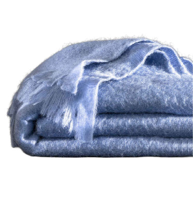 Couverture Mohair lavande Ourson