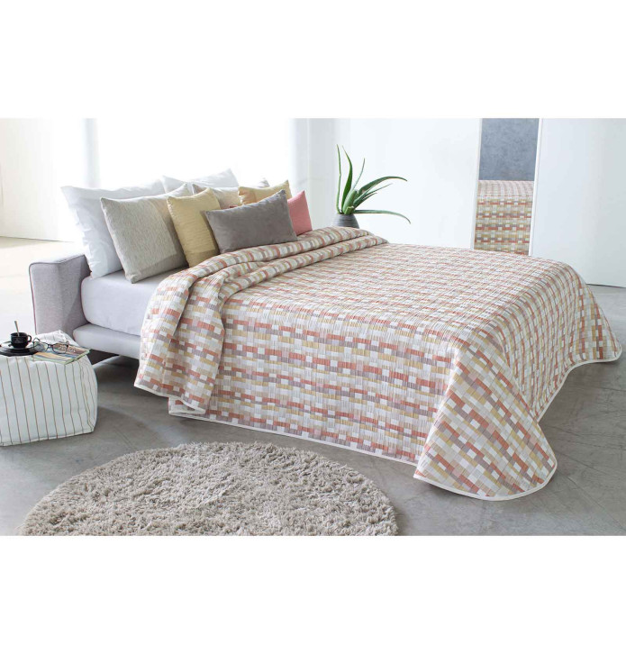 Couvre lit jacquard réversible Alston Reig Marti - Blancollection