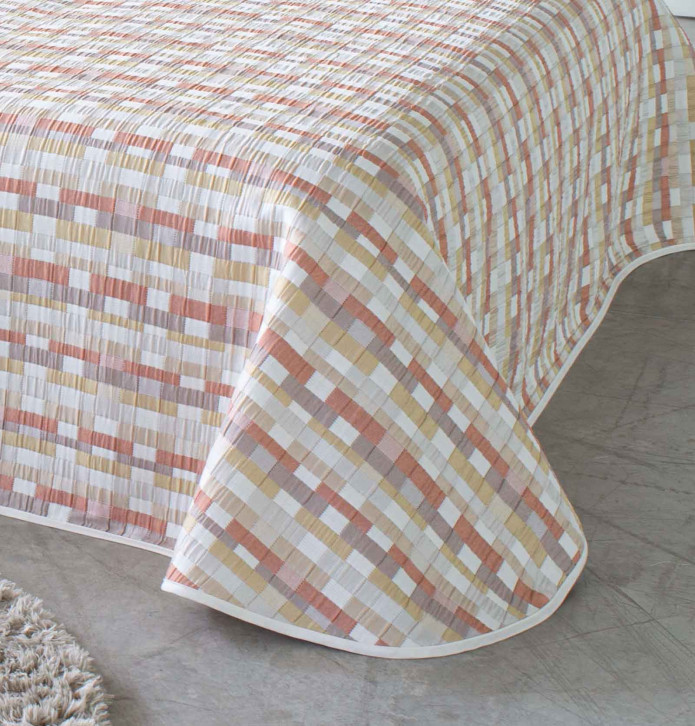 Couvre lit jacquard réversible Alston Reig Marti - Blancollection