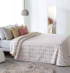 Couvre lit jacquard réversible Alston Reig Marti - Blancollection