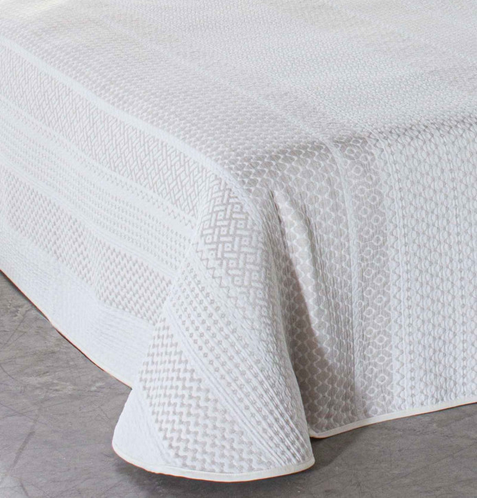 Couvre lit jacquard Valli Reig Marti - Blancollection