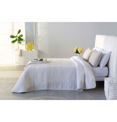 Couvre lit jacquard Valli Reig Marti - Blancollection