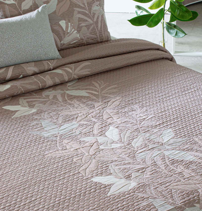 Couvre lit jacquard réversible Inca Reig Marti - Blancollection