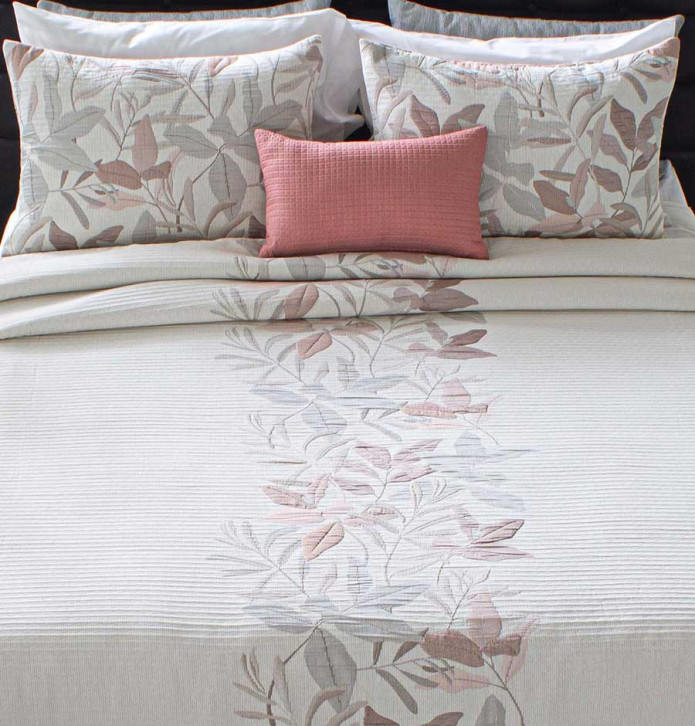 Couvre lit jacquard réversible Inca Reig Marti - Blancollection