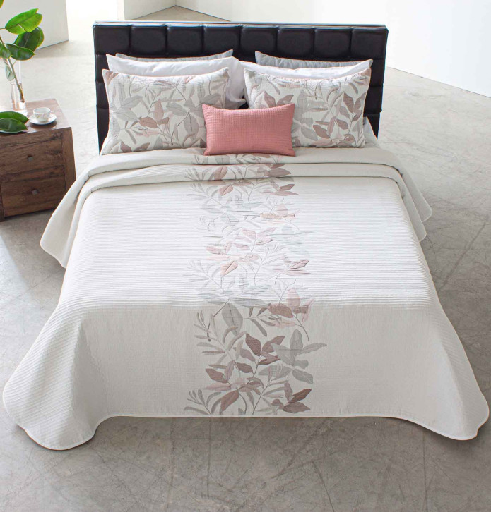 Couvre lit jacquard réversible Inca Reig Marti - Blancollection