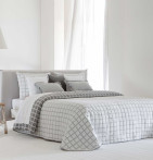 Couvre-lit Austin gris Antilo - Blancollection