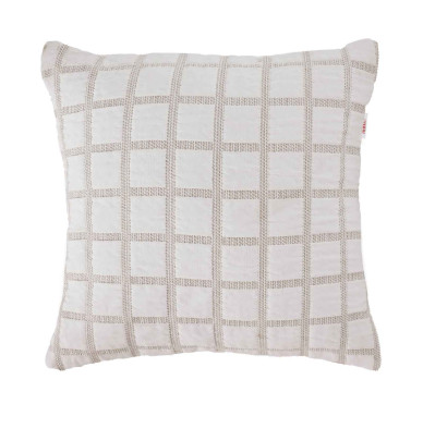 Lot de 2 housses coussins Austin beige Antilo - Blancollection
