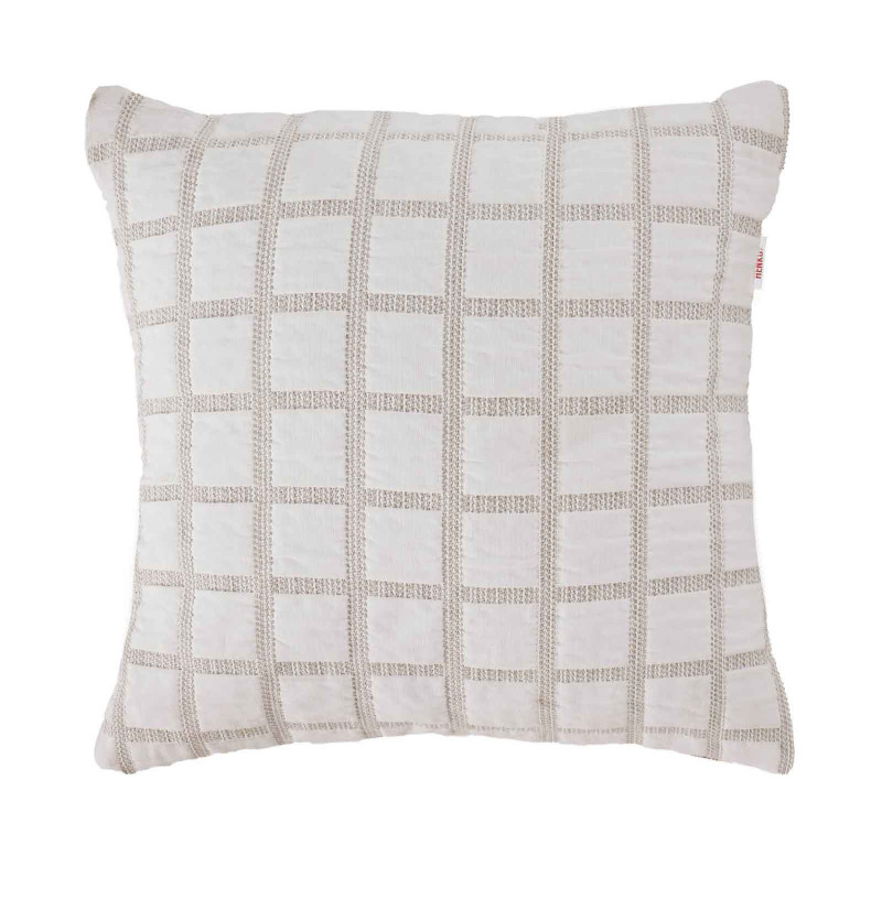 Lot de 2 housses coussins Austin beige Antilo - Blancollection