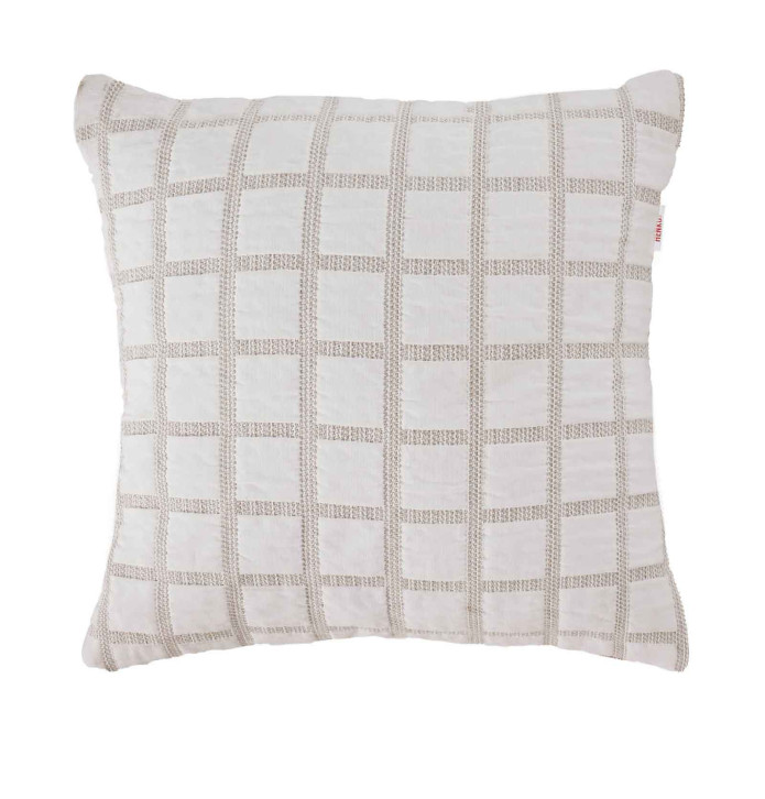 Lot de 2 housses coussins Austin beige Antilo - Blancollection
