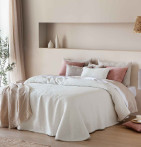 Couvre lit réversible Erik crème/beige Antilo