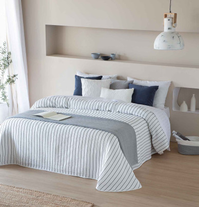 Couvre lit Kimberly noir Antilo