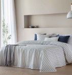 Couvre-lit Kimberly noir Antilo - Blancollection