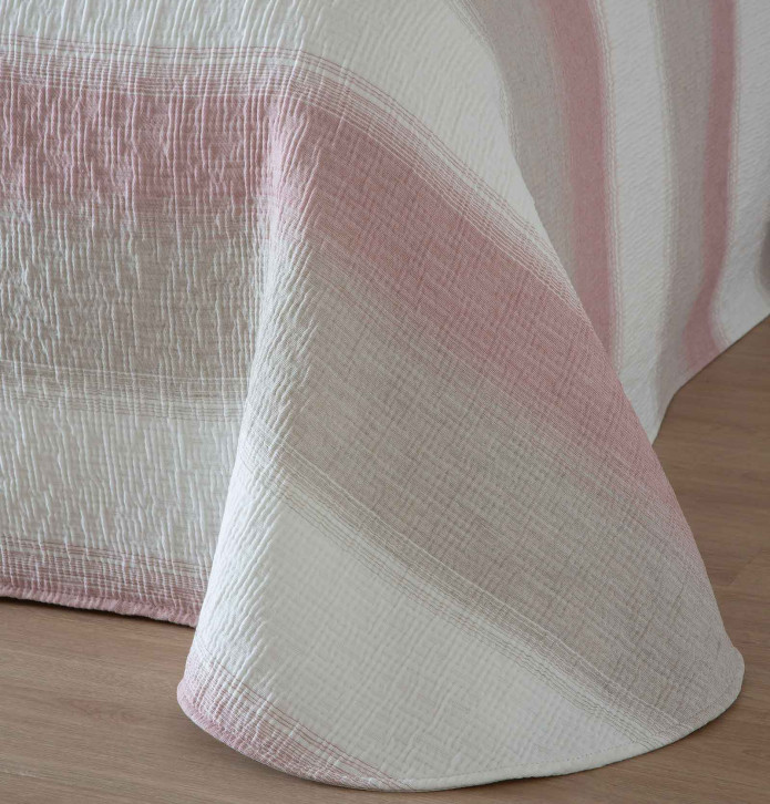 Couvre-lit Nilsen rose Antilo - Blancollection
