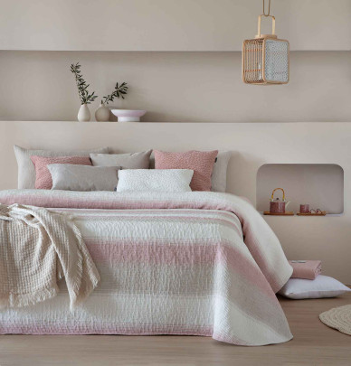 Couvre-lit Nilsen rose Antilo
