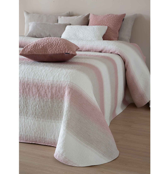 Couvre-lit Nilsen rose Antilo - Blancollection