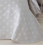 Couvre-lit réversible Noly beige Antilo - Blancollection