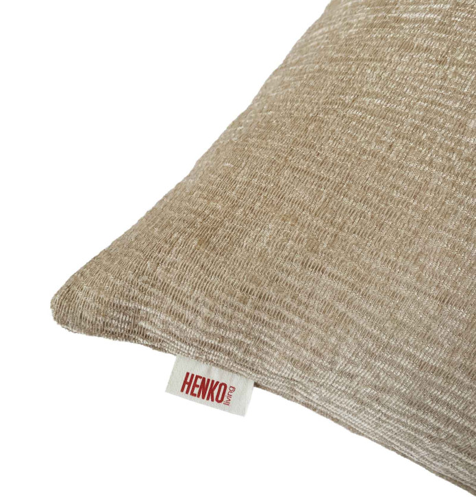 Housse coussin velours Lulu ficelle Antilo - Blancollection