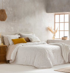 Couvre lit matelassé Sira beige Antilo