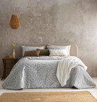 Couvre lit matelassé Sira gris Antilo