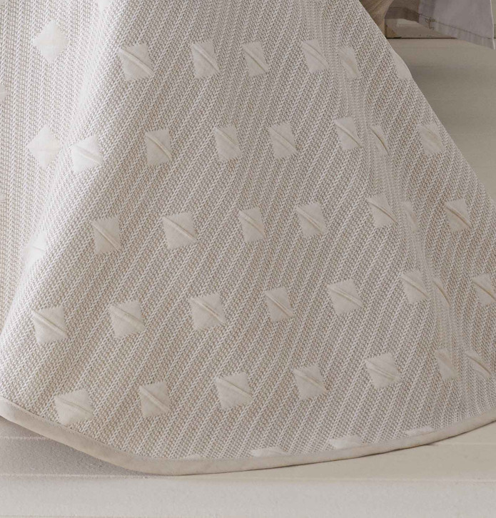 Couvre-lit réversible Noly beige Antilo - Blancollection