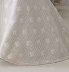 Couvre-lit réversible Noly beige Antilo - Blancollection