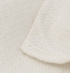 Plaid laine et soie Hanoï Toison d'Or - Blancollection