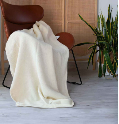 Plaid laine et soie Hanoï Toison d'Or