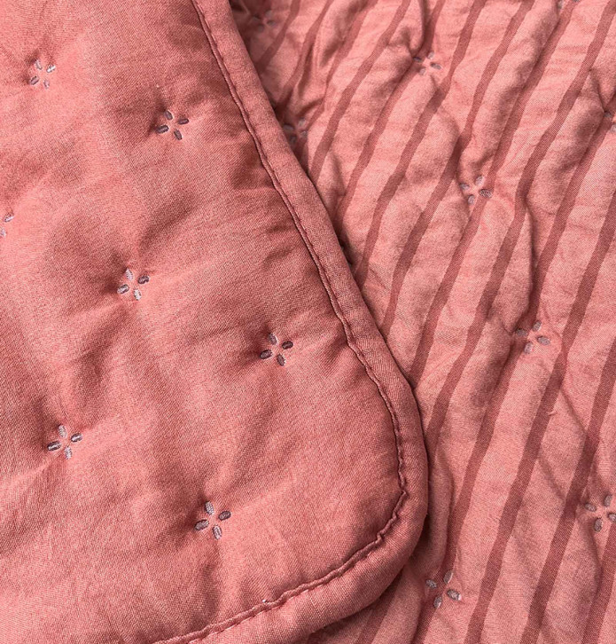 Couvre-lit matelassé Easy rose glacé Toison d'Or - Blancollection